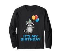 It's My Birthday Racoon Manche Longue