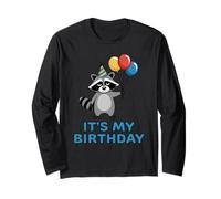 It's My Birthday Racoon Manche Longue