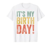 It's My Birthday T-Shirt Graphique avec Valeur, Homme, Blanc, XL
