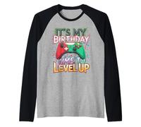 It's My Birthday Time to Level Up Jeu vidéo pour Homme et garçon Manche Raglan
