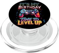 It's My Birthday Time to Level Up Jeu vidéo pour Homme et garçon PopSockets PopGrip pour MagSafe