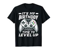 It's My Birthday Time To Level Up Video Gamer Frère et sœur T-Shirt