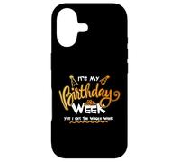 It's My Birthday Week Yes I Get The Whole Week Fête d'anniversaire Coque pour iPhone 17