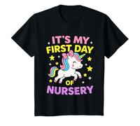It's My First Day of Nursery 2025 Girls Kids Unicorn School T-Shirt