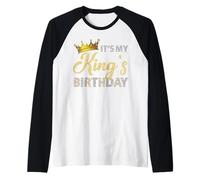 It's My King's Birthday Couples Assorti B-Day Party pour Lui Manche Raglan