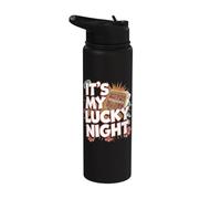 It's My Lucky Night Funny Casino Machine à sous Stainless Steel Insulated Water Bottle