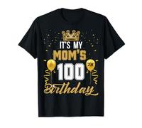 It's My Mom's 100th Birthday Ideas Celebrate Adult Vintage T-Shirt