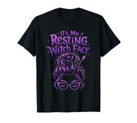 It's My Resting Witch Face Chignon Cheveux désordonnés Witccan Esthétique T-Shirt