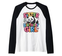 « It's My Sidter's Birthday Panda Family Bday » Manche Raglan