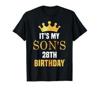 It's My Son's 28th Birthday 28 Years Old Golden Bday T-Shirt