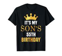 It's My Son's 55th Birthday 55 Years Old Golden Bday T-Shirt