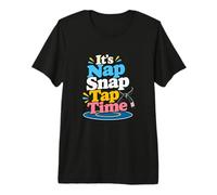 It's Nap Snap Tap Time Tapis de Ceinture Amusant pour jiu Jitsu Arts Martiaux T-Shirt Haut de Gamme