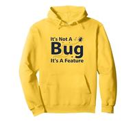 It's Not A Bug It's A Feature - Humour Programmeur Sweat à Capuche, Unisexe pour Adultes, Citron, XXL