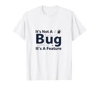It's Not A Bug It's A Feature - Humour Programmeur T-Shirt, Homme, Blanc, XL