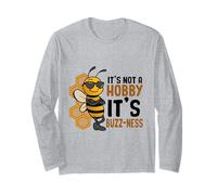 It's Not A Hobby Its Buzz-Ness Honey Jar Bee Collector Tee Manche Longue