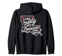 It's Not a Party Until A Louisiana Girl Walks in,Filles fières Sweat à Capuche