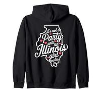 It's Not a Party Until an Illinois Girl Walks in,Filles fières Sweat à Capuche