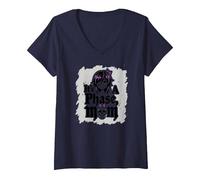 It's Not A Phase Mom Elder Emo Gothic Rebel Nostalgia T-Shirt avec Col en V, Femme, Bleu Marine, L