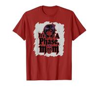 It's Not A Phase Mom Elder Emo Gothic Rebel Nostalgia T-Shirt, Homme, Canneberge, XXL