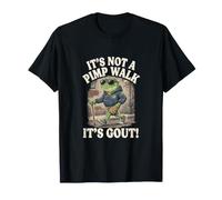 It's Not A Pimp Walk Its Gout Canne Grenouille rétro T-Shirt