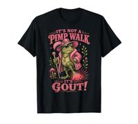It's Not a Pimp Walk It's Gout Funny Frog Meme Old Man Gag T-Shirt