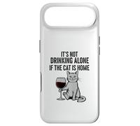 It's Not Drinking Alone If The Cat is Home - Funny Feline Coque pour iPhone Air