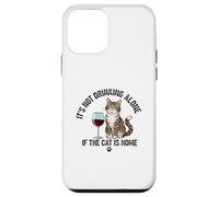It's Not Drinking Alone If The Cat is Home - Funny Wine Coque pour iPhone 12 Mini
