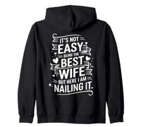 It's Not Easy Being The Best Wife But Here I Am Humour Sweat à Capuche