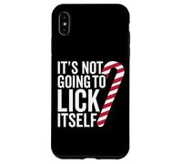 It's Not Going to Lick Itself Funny Candy Cane Christmas Coque pour iPhone XS Max