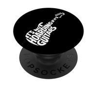 It's Not Hoarding If Its Guitars, Funny Guitarist Music Lover PopSockets PopGrip Adhésif