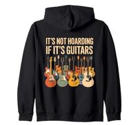 It's Not Hoarding If Its Guitars, Funny Guitarist Music Lover Sweat à Capuche