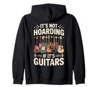 It's Not Hoarding If Its Guitars, Funny Guitarist Music Lover Sweat à Capuche