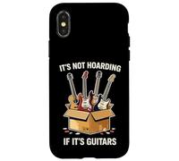 It's Not Hoarding If It's Guitars Vintage Funny Band Member Coque pour iPhone X/XS