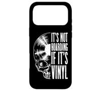 It's Not Hoarding If It's Vinyl Funny Records Lover LP Skull Coque pour iPhone 17 Pro Max