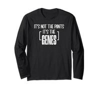 It's Not Jeans It's My Genes Funny DNA Joke Manche Longue