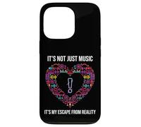 It's Not Just Music It's My Escape from Reality Coque pour iPhone 13 Pro