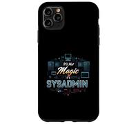 It's Not Magic It's SysAdmin Funny IT Tech Administrator Coque pour iPhone 11 Pro Max