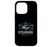 It's Not Magic It's SysAdmin Funny IT Tech Administrator Coque pour iPhone 14 Pro Max