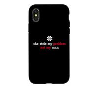 It's Not My Problem Anymore She Stole My Problem Not My Man Coque pour iPhone X/XS