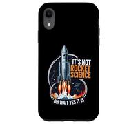It's Not Rocket Science Funny Space Launch Design Coque pour iPhone XR