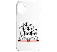 Its Not Smut Its Cliterature Lost in Lustful Literature Book Coque pour iPhone 16 Plus
