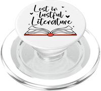 Its Not Smut Its Cliterature Lost in Lustful Literature Book PopSockets PopGrip pour MagSafe