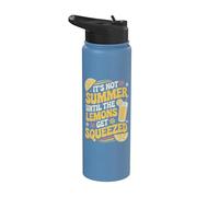 It's Not Summer Until The Lemons Get Squeezed Limonade drôle Stainless Steel Insulated Water Bottle