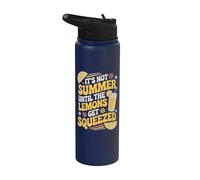 It's Not Summer Until The Lemons Get Squeezed Limonade drôle Stainless Steel Insulated Water Bottle