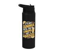 It's Not Summer Until The Lemons Get Squeezed Limonade drôle Stainless Steel Insulated Water Bottle