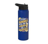 It's Not Summer Until The Lemons Get Squeezed Limonade drôle Stainless Steel Insulated Water Bottle