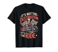 It's Not The Destination It's The Ride - Skull Bike Rider T-Shirt