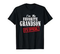 It's Official I'm The Favorite Grandson Funny T-Shirt