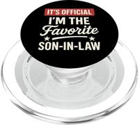 It's Official I'm The Favorite Son in Law Cadeau Humour PopSockets PopGrip pour MagSafe