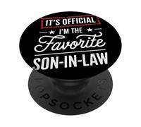 It's Official I'm The Favorite Son-in-Law Gendre Humour PopSockets PopGrip Adhésif